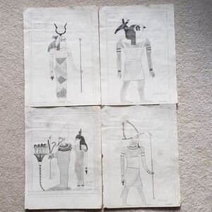 Antique Pencil Drawings.